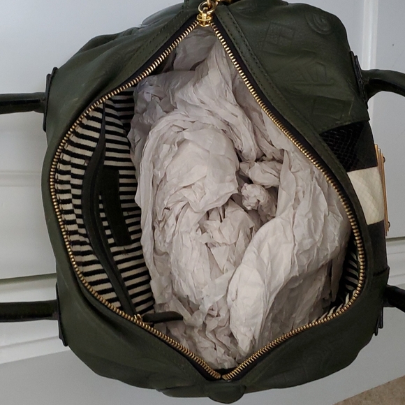 L.A.M.B. Leather and Snakeskin Handbag - Picture 3 of 9